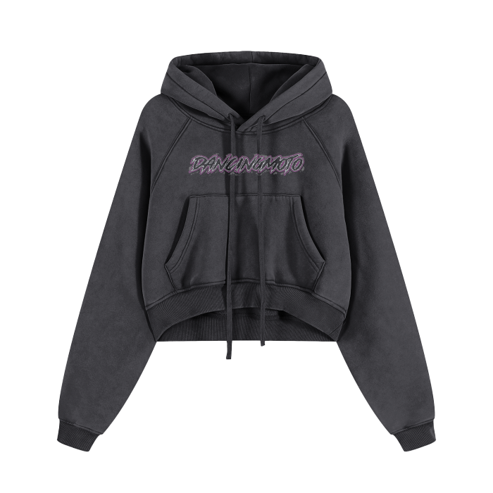 Dancingmoto's Women's Cropped Hoodie
