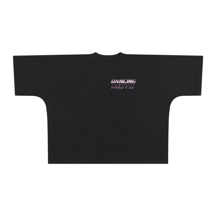 Dancing Moto Oversize Black T